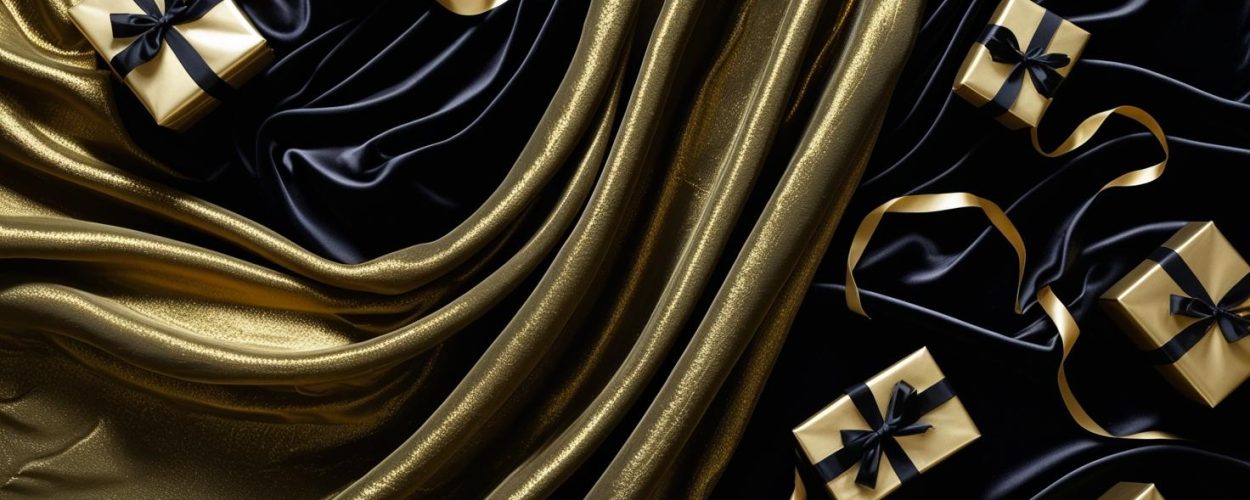 I need background images in black and gold theme related to gifts